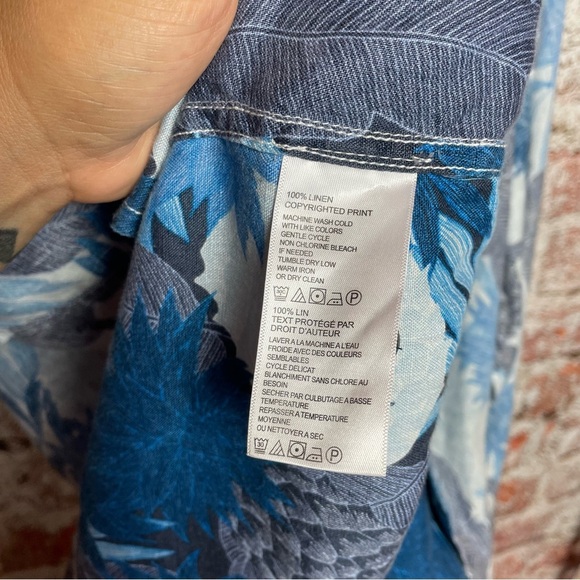 Tommy Bahama 100% Linen Long Sleeve Button Down XL - Picture 2 of 6